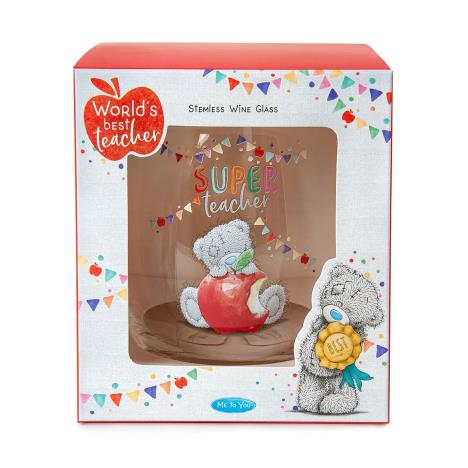 Super Teacher Me to You Bear Boxed Stemless Glass £6.99